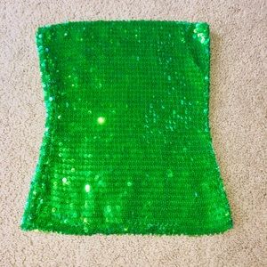 Sequin tube top
